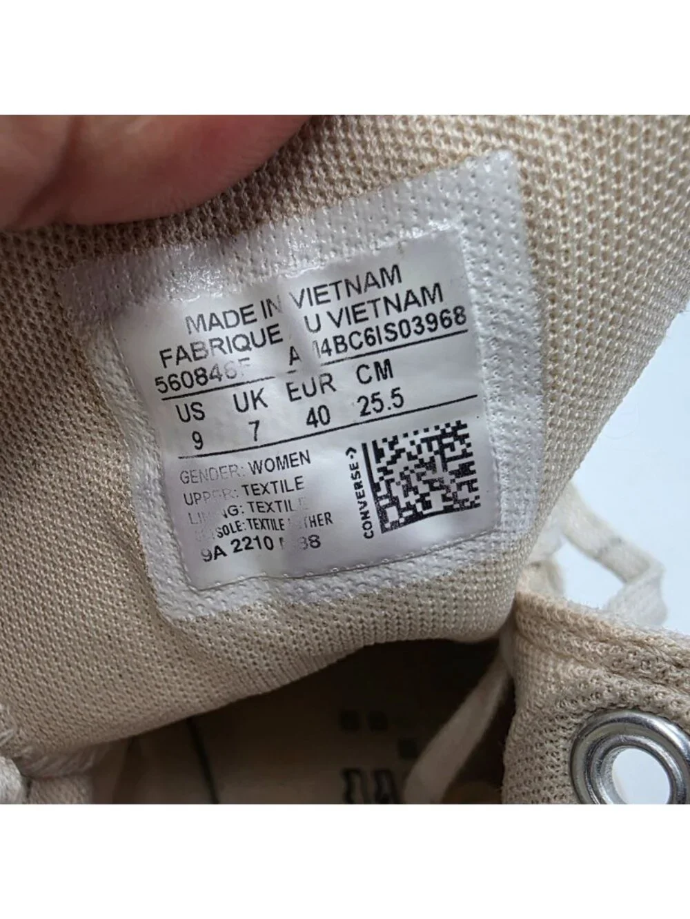 Converse Chuck Taylor All Star Lift Womens Size 9 White Canvas Platform Sneakers